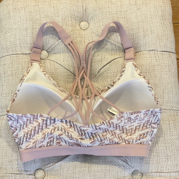 Victoria's Secret Pink Patterned Strappy Wireless Bralette - Picture 3 of 3